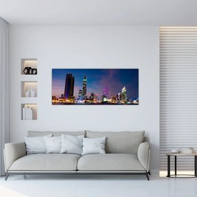 Tablou orașului nocturn (120x50 cm), în 40 de alte dimensiuni noi