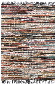 Covor Chindi tesut manual, multicolor, 190 x 280 cm, piele Multicolour, 190 x 280 cm
