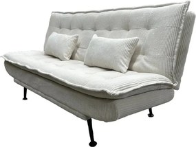 Canapea extensibila, Catifea Raiata Bej JAZZ 195cm