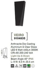 Aplica LED moderna pentru iluminat exterior ambiental IP65 VEIRO