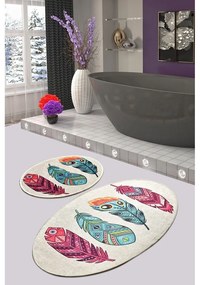 Covorașe de baie 2 buc. 60x100 cm Feather – Foutastic