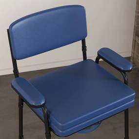 HOMCOM Scaun cu Vas de Toaleta pentru Varstnici