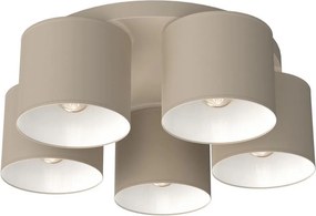 Plafonieră ARDEN 5xE27/15W/230V Ø 44 cm bej