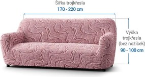 Gaico Huse bielastice BRILLANTE bordo fotoliu triplu (l. 170 - 220 cm)