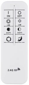 Lustră LED dimabilă pe cablu Globo 67162-30 MUCKY LED/30W/230V d. 30 cm + telecomandă