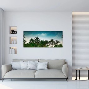 Tablou - palmierii (120x50 cm), în 40 de alte dimensiuni noi