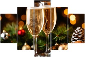 Tablou - Pahar de șampanie (150x105 cm)