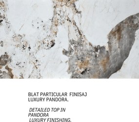 MASA PANDORA LUX- STICLA CERAMICA CU  PICIOR METALIC
