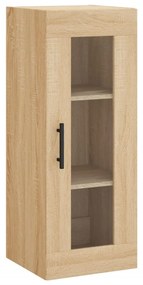 vidaXL Dulap montat pe perete, stejar sonoma, 34,5x34x90 cm