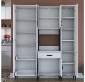 Set dulapuri bucătărie Jenaretta 19 (alb + negru). 1107091
