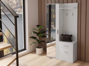 Mobilier hol Cless (Alb alpin) (cu oglindă). 1104705