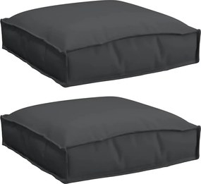 vidaXL Pernă 2 pcs Negru 40 x 40 x 8 cm Material Oxford