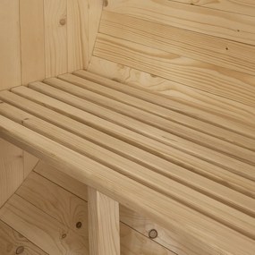 Vonkajšia sudová sauna Spitzbergen M dĺžka 120 cm priemer 190 cm (3,6 kW)