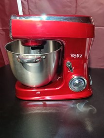 La mâna a doua: Mixer planetar Oliver Voltz V51115A, 2100W, 7.5 litri, 6 viteze, Pulse, 3 agitatoare, Rosu