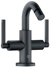 Baterie bideu Kludi Nova Fonte Puristic dubla comanda negru mat