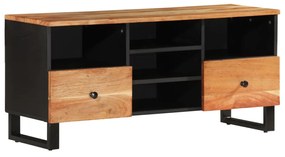 351979 vidaXL Comodă TV, 100x33x46 cm, lemn masiv de acacia & lemn compozit