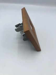Priza calculator simpla cat 6, Ovivo Grano, lemn masiv