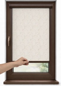 Roletă Premium cu arc, fără lanț – Material textil ROYAL 5002, casetă și ghidaje aluminiu