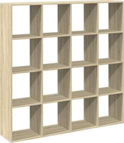 vidaXL Bibliotecă, stejar Sonoma, 137,5x29x137,5 cm, lemn prelucrat