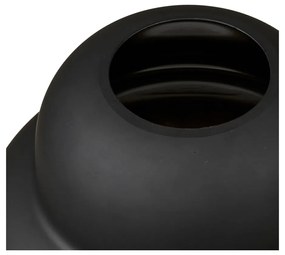 Vază neagră din sticlă (înălțime 20 cm) Vera – House Nordic