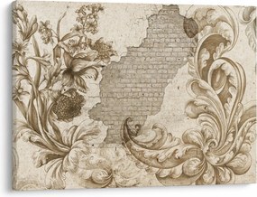 Tablou - Perete cu flori (70x50 cm)