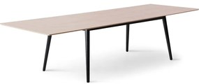 Masă de dining extensibilă cu blat cu aspect de lemn de stejar cu blat suplimentar 100x210 cm Meza – Hammel Furniture