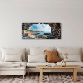 Tablou - Peșteră lângă mare (120x50 cm)