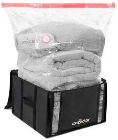 Cutie de depozitare cu vid pentru haine Compactor Black, 125 l