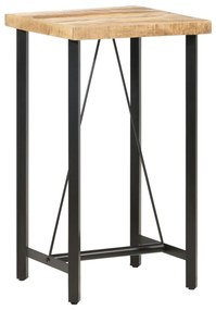 vidaXL Masă de bar, 60 x 60 x 107 cm, lemn de mango nefinisat