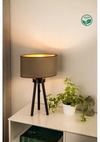 Lampă de masă OVAL Duolla VEGAN 1xE27/15W/230V d. 30 cm bej
