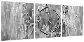 Tablou - Pajiște sălbatică (cu ceas) (90x30 cm)