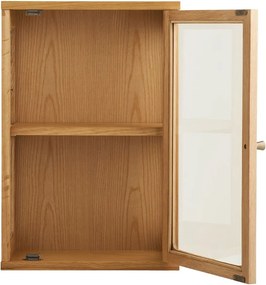 Vitrină în culoare naturală suspendată 40x60x20 cm Zamora – House Nordic