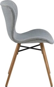 Set 2 scaune Actona Batilda, gri deschis