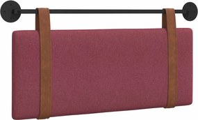 vidaXL Cap de pat suspendat Simplu Roșu Vin 110 x 55 x 5 cm PU antic