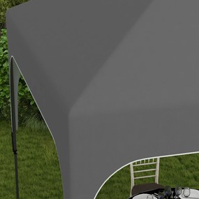 Outsunny Pavilion de grădină Pop-up pliant 2,5 x 2,5 m înălțime reglabilă țesătură Oxford anti UV50+ cadru din oțel sac de transport | Aosom Romania