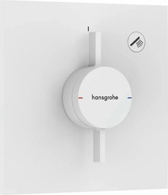 Baterie dus incastrata alb mat Hansgrohe DuoTurn E 1 functie