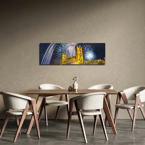Tablou - Noaptea de Revelion (cu ceas) (90x30 cm)