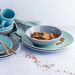 Mäser Set de veselă 24 piese ELISSA – albastru lucios