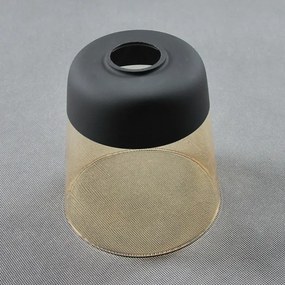 BRILAGI - Lampă de masă WOOD GLASS 1xE27/40W/230V maro/negru/bej fumuriu