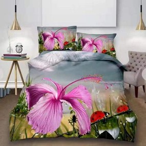 Set lenjerie pat MARA G5, bumbac/poliester, multicolor, 220x230 cm, cu