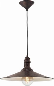 Brilagi - Lampă suspendată pe cablu FORGE, 1xE27/60W/230V, Ø 36 cm, maro
