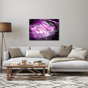Tabloul cu abstracție frumoasă în violet (70x50 cm)