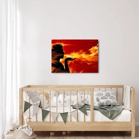 Tablou femeii în foc (70x50 cm)