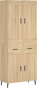 vidaXL Dulap înalt, stejar sonoma, 69,5x34x180 cm, lemn compozit