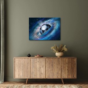 Tablou - Fotbal în spațiu (70x50 cm)