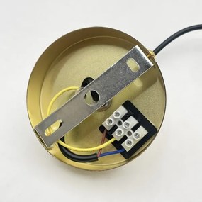 Lustră suspendată pe cablu LIAH 1xE27/15W/230V auriu/maro fumuriu