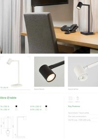 Lampa de birou cu Spot Libra 2 negru
