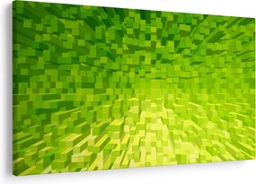 Tabloul cuburilor galbenverzui (90x60 cm)