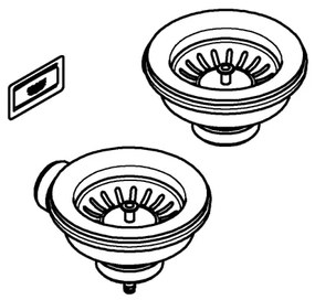 GROHE 40997DL0 - Set de scurgere cu accesorii, finisaj bronz