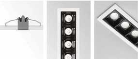 Corp incastrabil cu 5 spoturi LED LIKA FI TRIM 12W 4000K